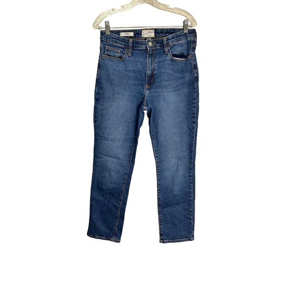 Universal Thread Denim - Universal Thread High Rise Straight Jeans 8/29R Womens Blue Denim Casual